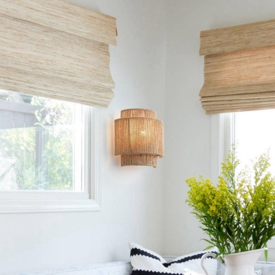 Bohemian Vintage Hand Woven LED Wall Light D794 2