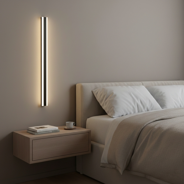 Edge Smooth Minimalist Linear Metal Outdoor Wall Lamp D965