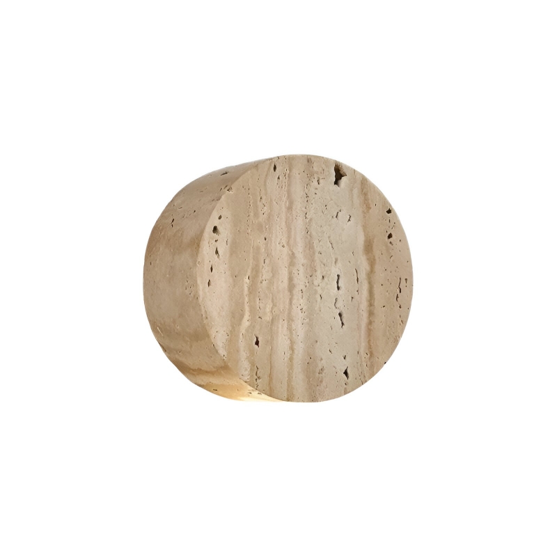 Japanese Wabi Sabi Natural Travertine Stone Wall Light D878