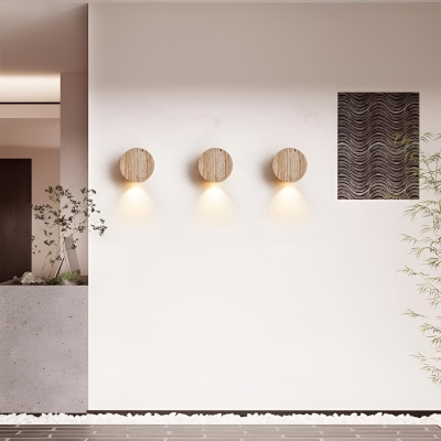 Japanese Wabi Sabi Natural Travertine Stone Wall Light D878 2