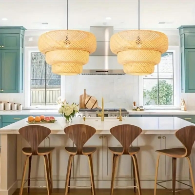 Boho Bamboo Pendant Light... 2