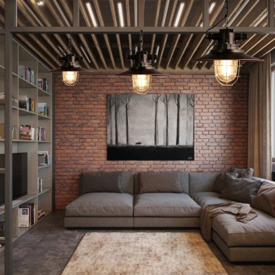 Brilliant Aluminum Industrial Ceiling Light D814 2