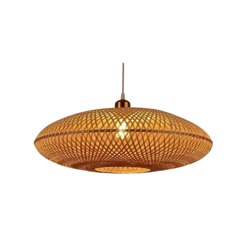Treasure of the Dawn Bamboo Rattan Pendant Light D899