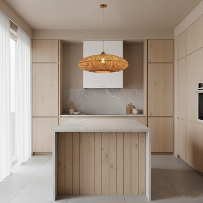 Treasure of the Dawn Bamboo Rattan Pendant Light D899 2