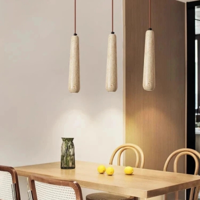 Travertine Tube Pendant Light D922 2