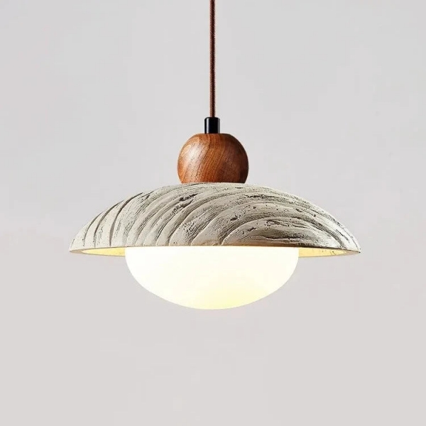 Wabi-sabi Style Travertine Cement Pendant Light D931