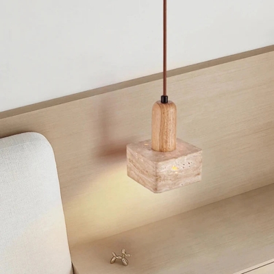 Travertine Square Pendant... 2