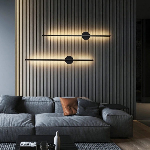 Modern Black Aluminum Wall Light D850