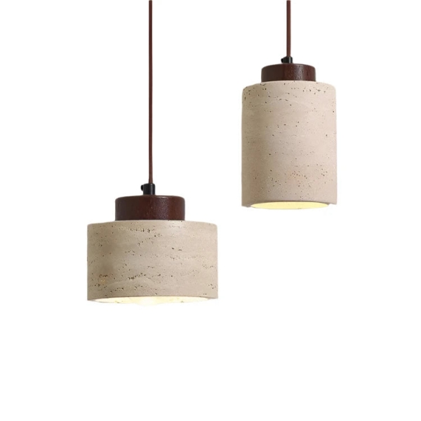 Nordic Travertine Clear Minimalist Pendant Light D914