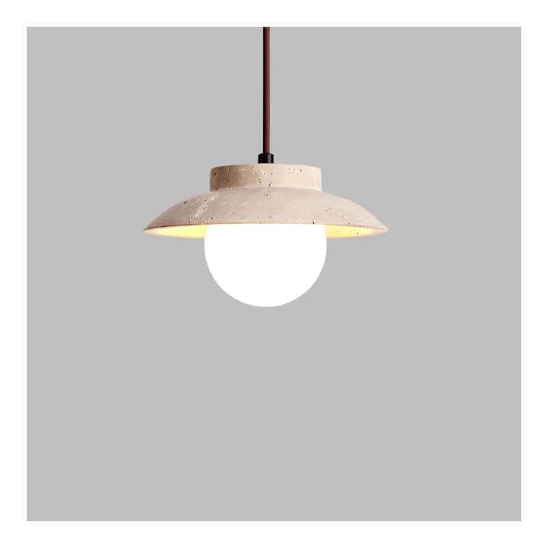 Travertine LED Stone Pendant Light D936