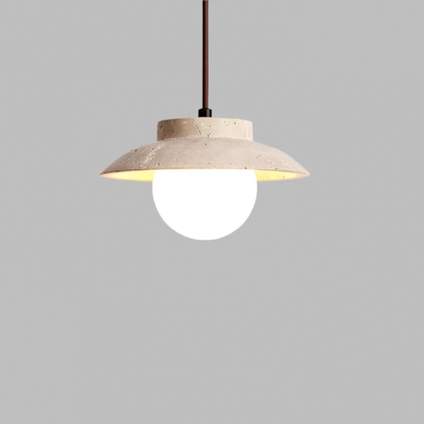 Travertine LED Stone Pendant Light D936