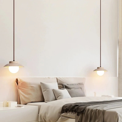 Travertine LED Stone Pendant Light D936 2