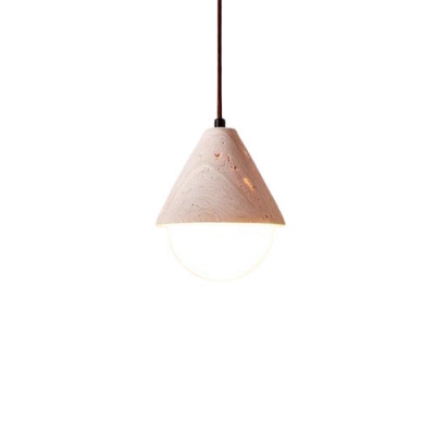 Yellow Travertine Cream Pendant Light D896