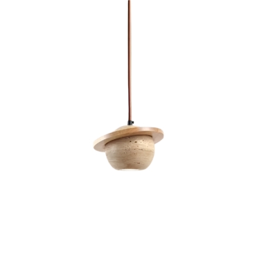 Travertine Planet Pendant...