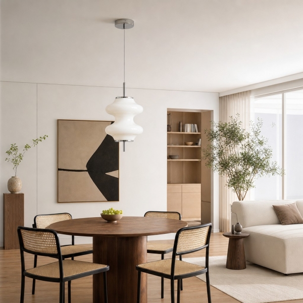 Mallew Honeycomb Layered Pendant Light - Modern Design Glass Hanging Lamp A48