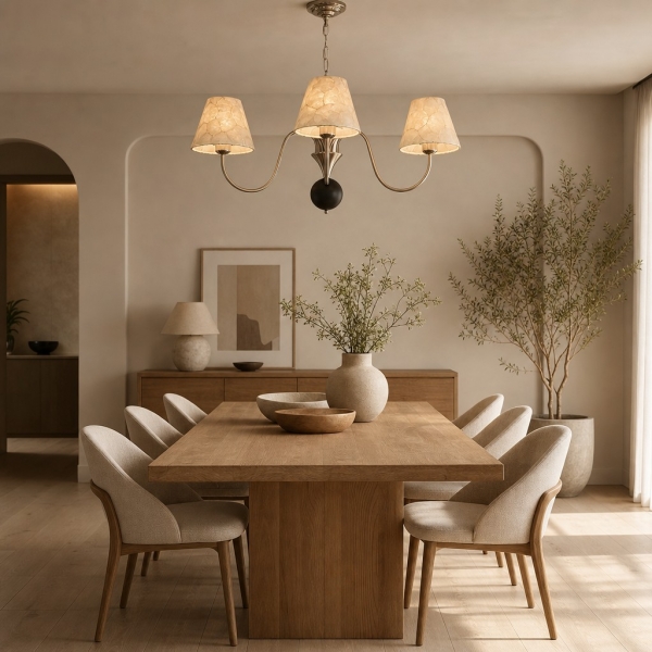 Micahell Capiz Shell Branch Chandelier - Sculptural Coastal Lighting for Modern Interiors A28