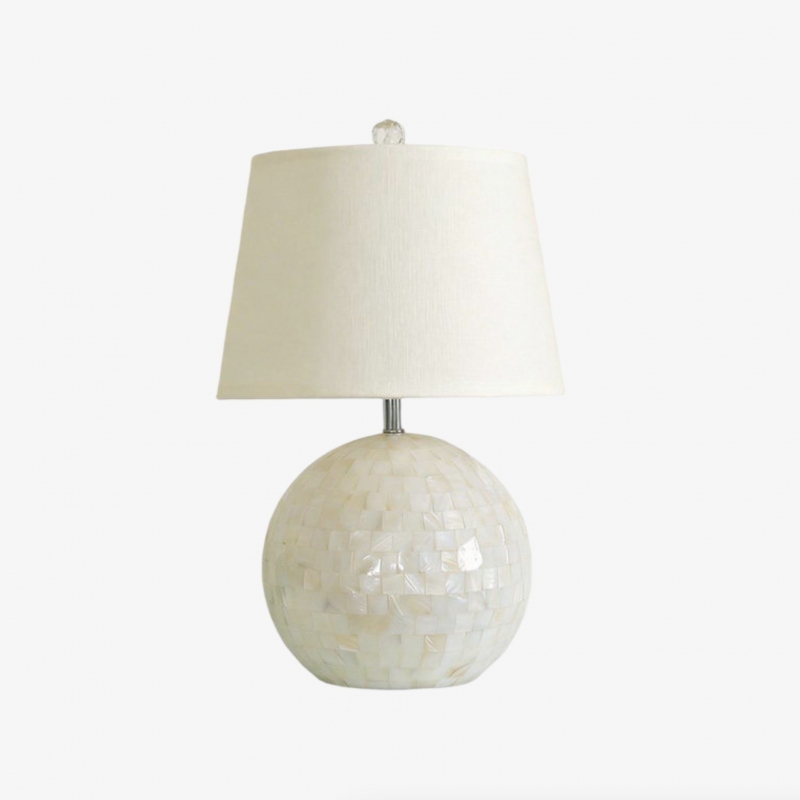 Beamira Natural Shell Mica Table Lamp...