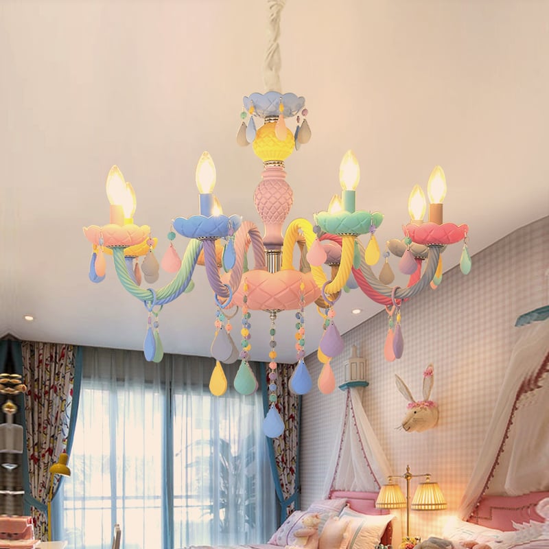 heet via Zeep Macaron Kinderkamer Kroonluchter | Kroonluchter | KiKi Lighting