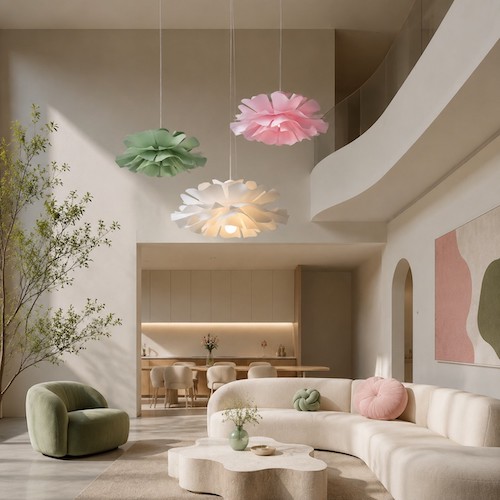 elegant-flower-pendant-light-multi-color-cluster