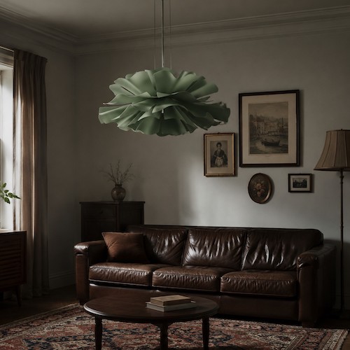 grön-blommig-hänglampa-dagdekoration