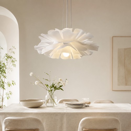présentoir de produit élégant-fleur-suspension-luminaire