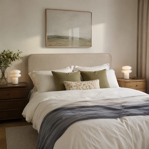 matching-lamps-mismatched-nightstands
