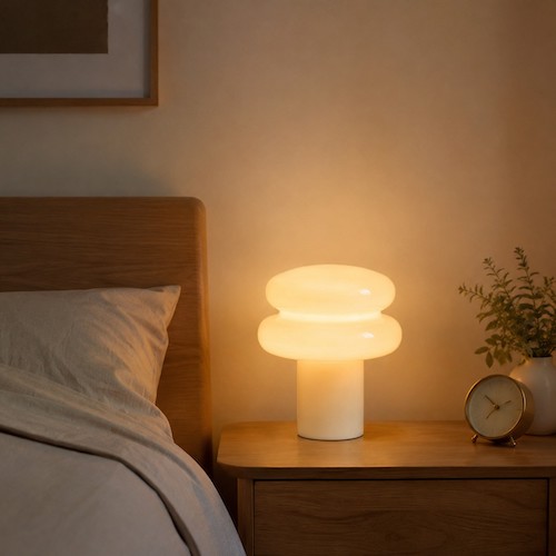 lampada opale a luce calda e fredda