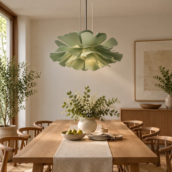 controllo dell'altezza del lampadario da pranzo