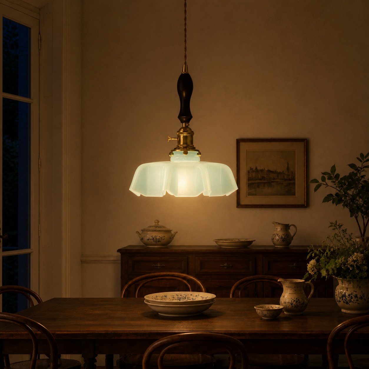 Escena colgante 2, luz encendida
