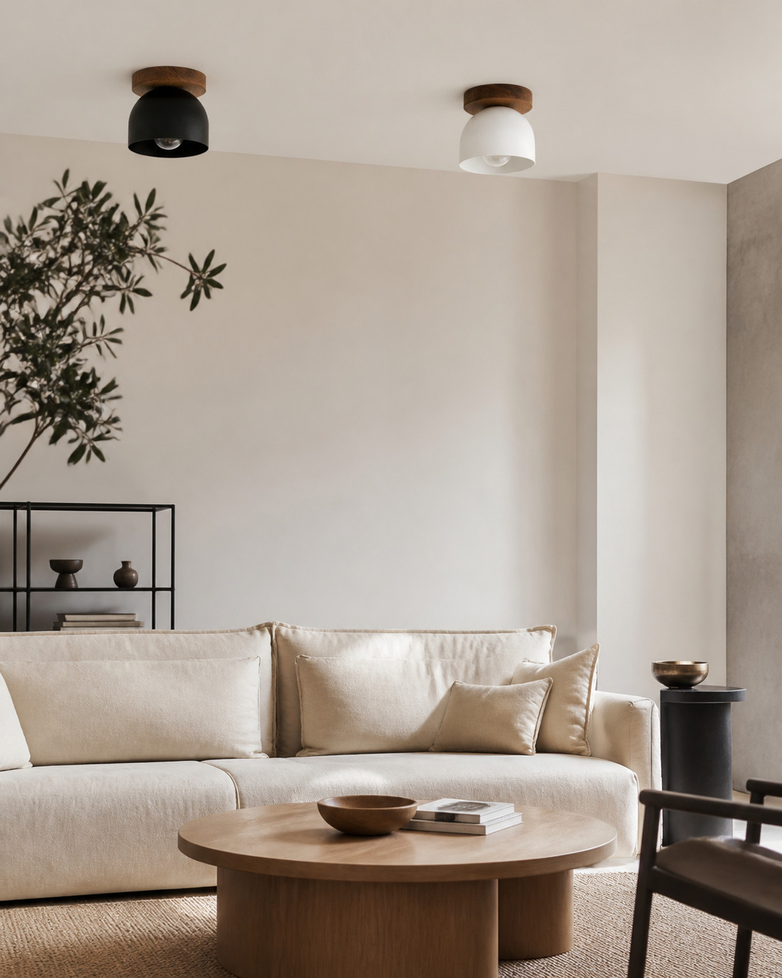 Ceiling lights in living room