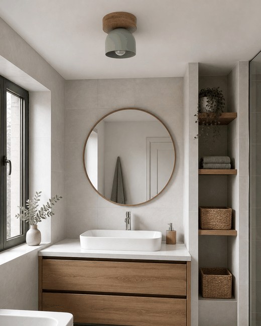 Bathroom light off and on animation