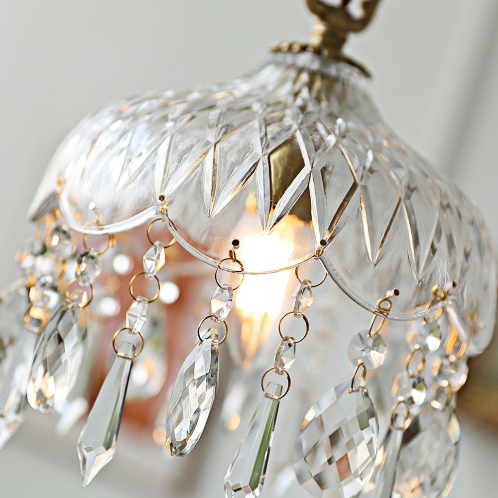 Norivo Modern Glass Pendant Light - Elegant Bowl Shade Pendant LIght for Living Room K2260