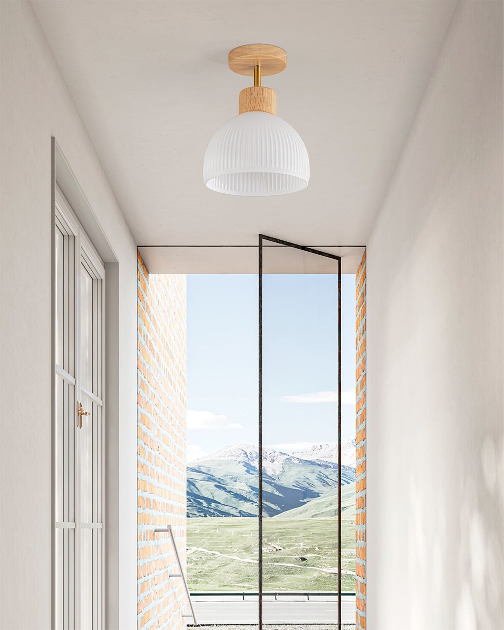 Nordic Wood Style LED Ceiling Lamp K270