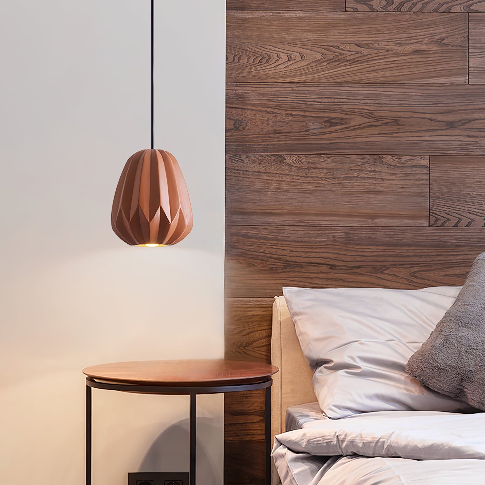 Papaya Resin Pendant Lamp K1064