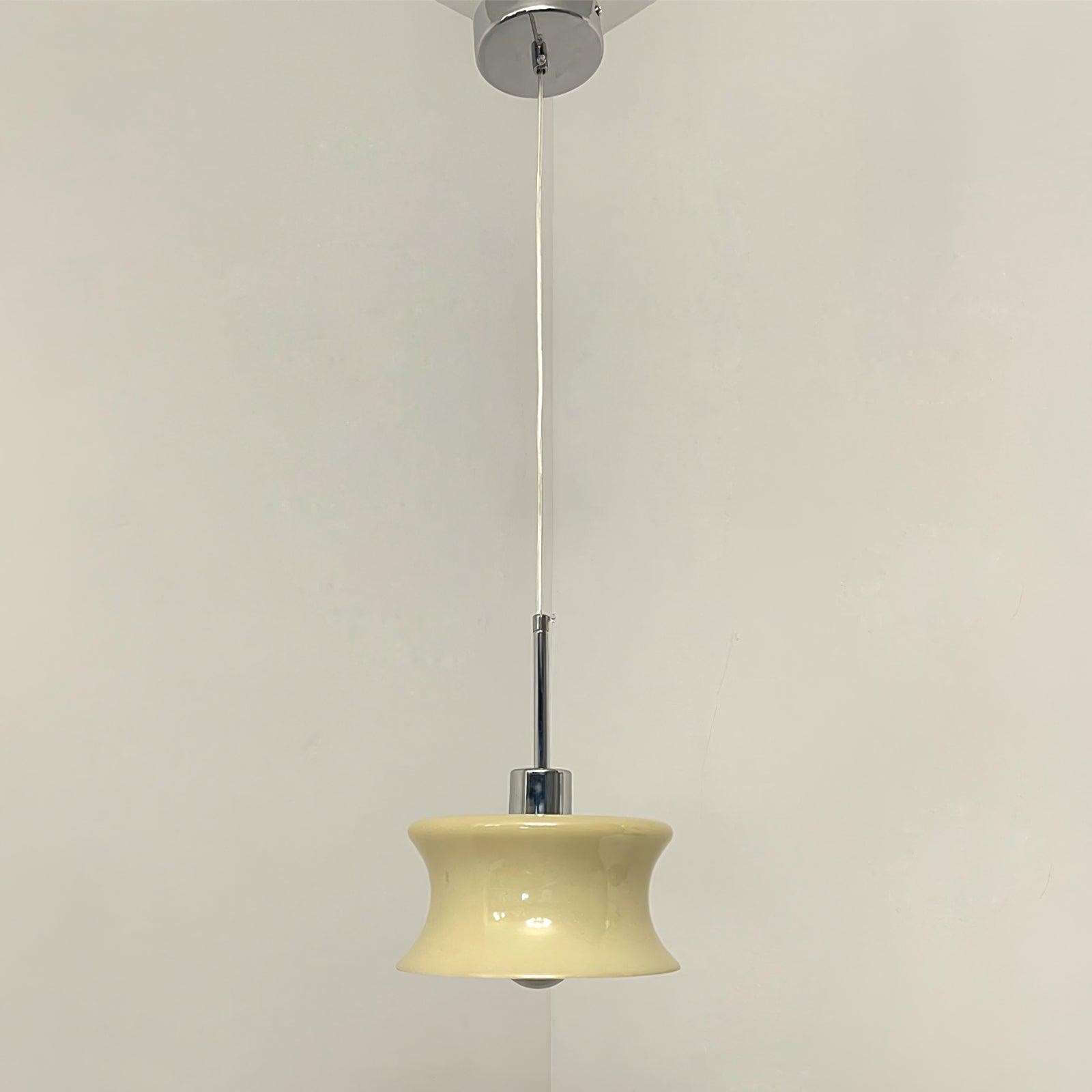 French Vintage Glass Window Pendant Lamp K232