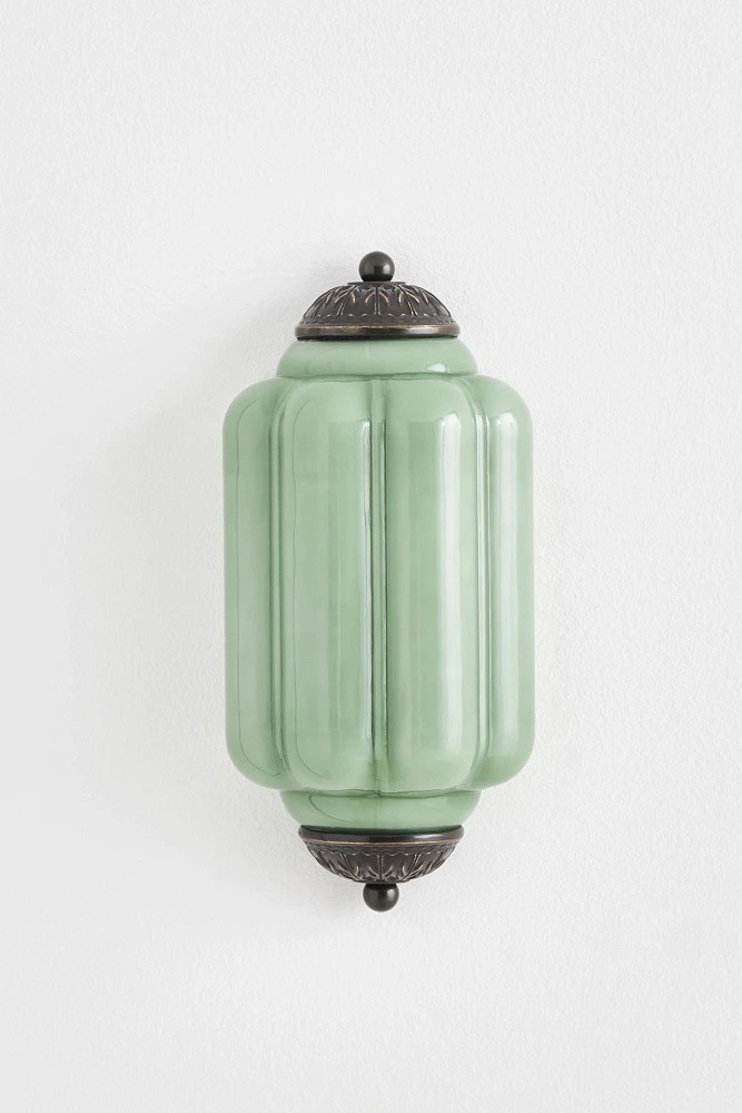 Eloise Long Pumpkin Retro Glass Recessed Wall Lamp K865