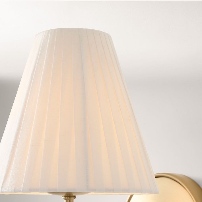 Fibura Elegant Linen Shade Wall Lamp - Contemporary Lighting for Hallway and Bedroom K1408