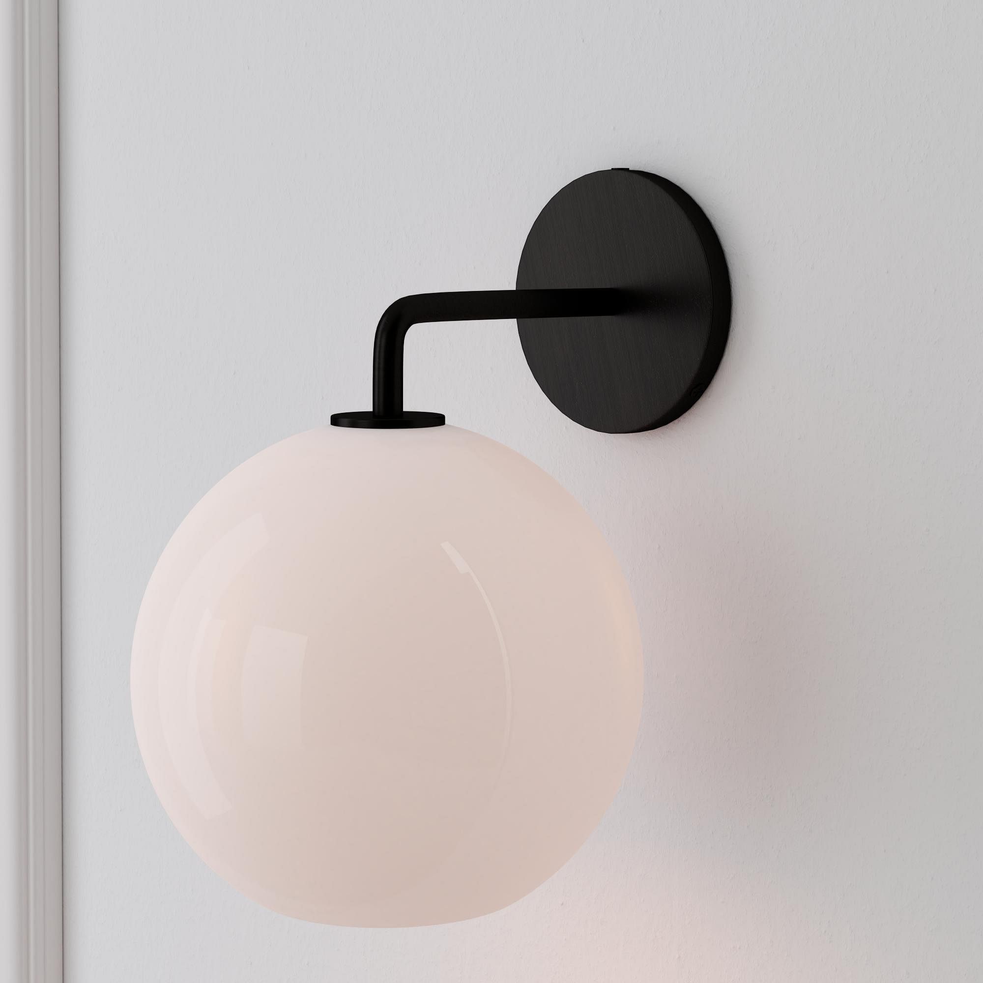 Selvion Artistic Globe Sconce Light - Handcrafted Glass Sculptural Wall Fixture K1158