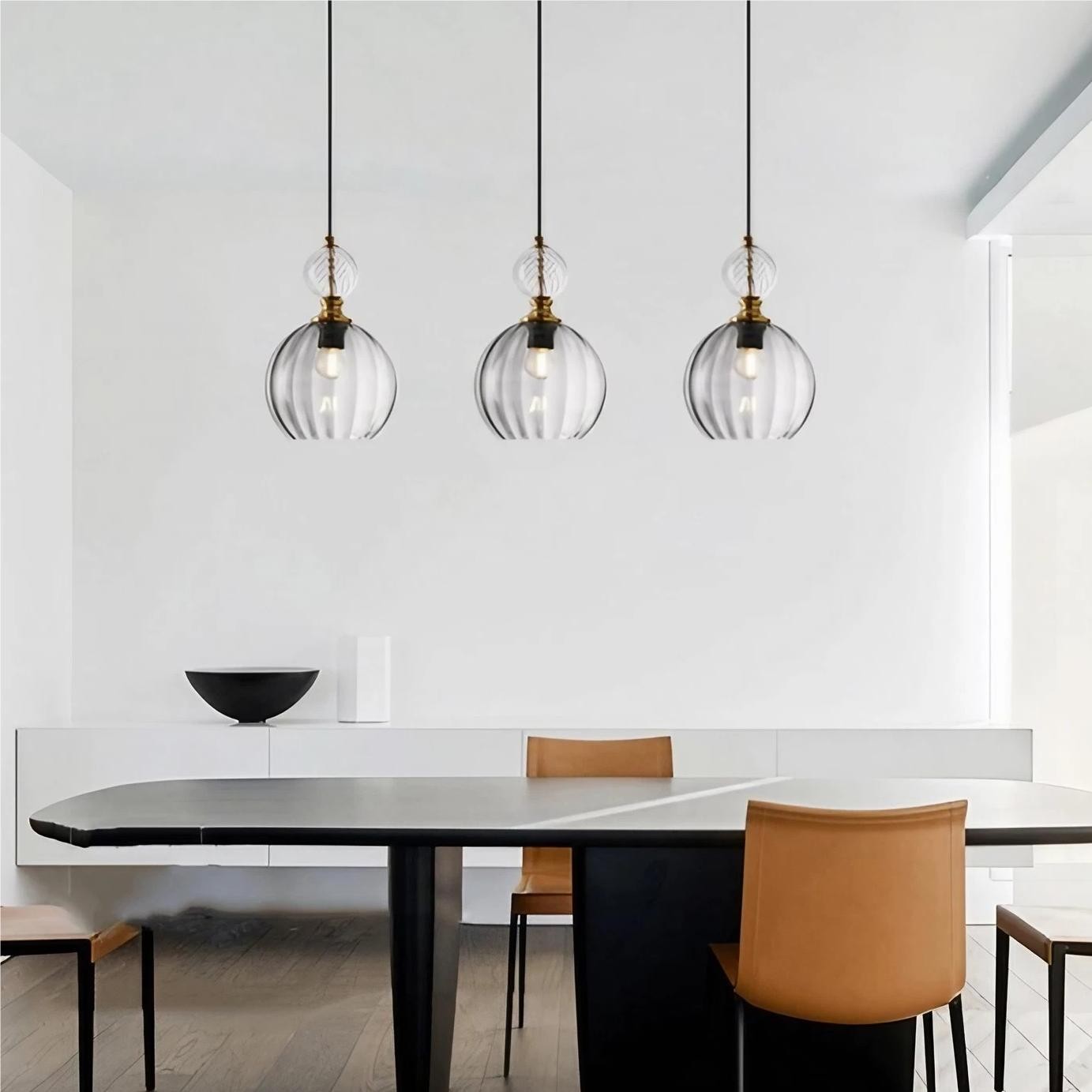 Modern Stained Glass Globe Pendant Light K74
