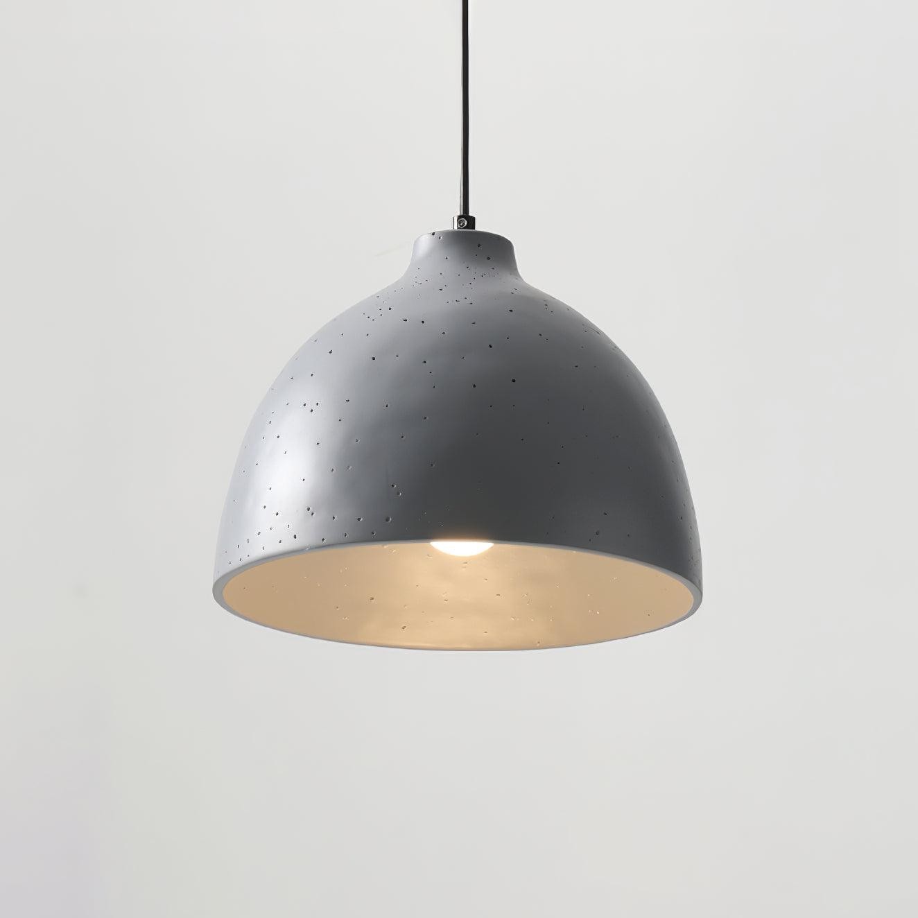 Modern Minimalist Industrial Resin Bowl LED Pendant Light K620
