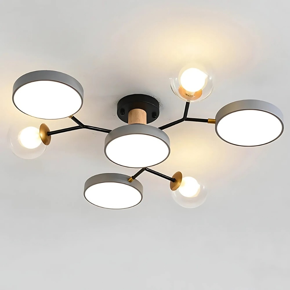 Nordic Multi Heads Branch Ceiling Light For Bedroom K936