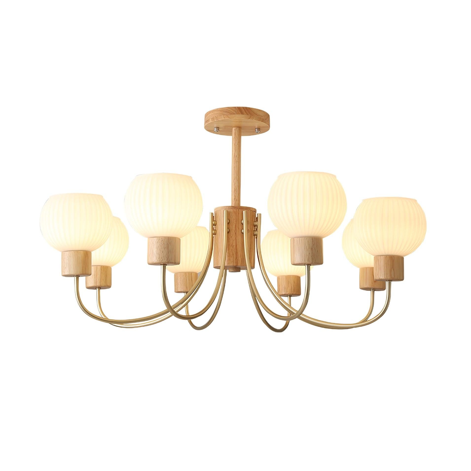 Wabi-sabi Wooden Chandelier K354