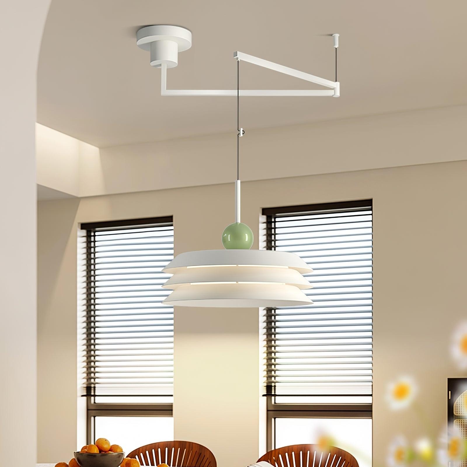 Nordic Creative Cream Style Multi-Layer Pendant Lamp For Living Room K529