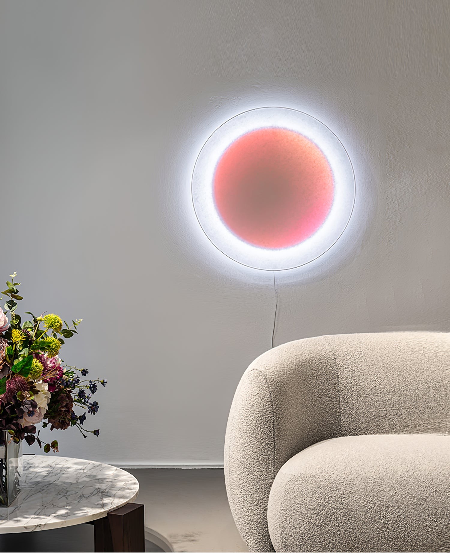 Modern Simple Plug-In Round Wall Lamp K867
