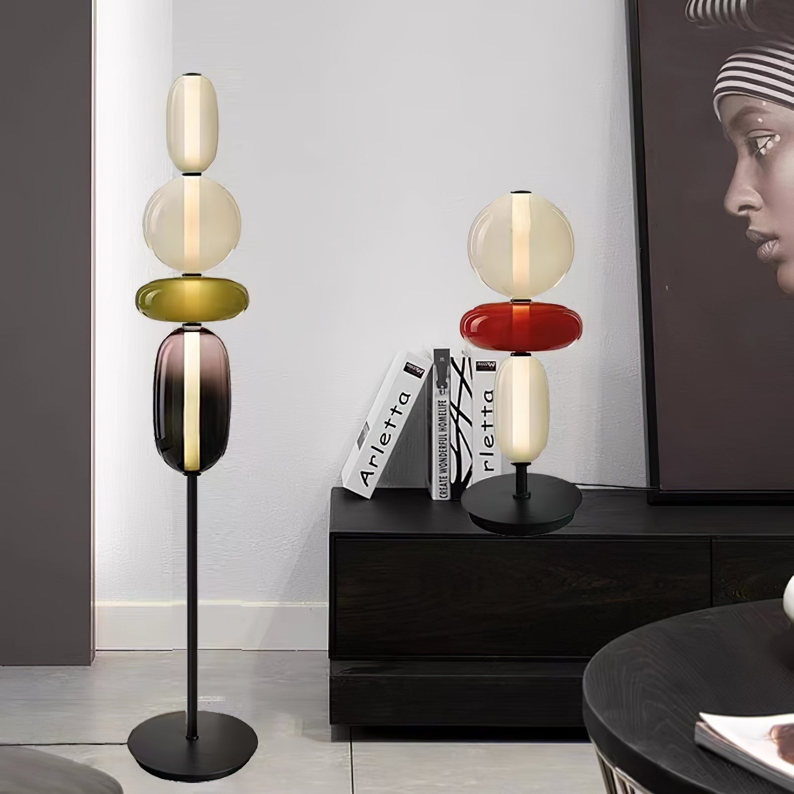 Nordic Minimalist Creative Luxury Gourd Glass Table Lamp K291
