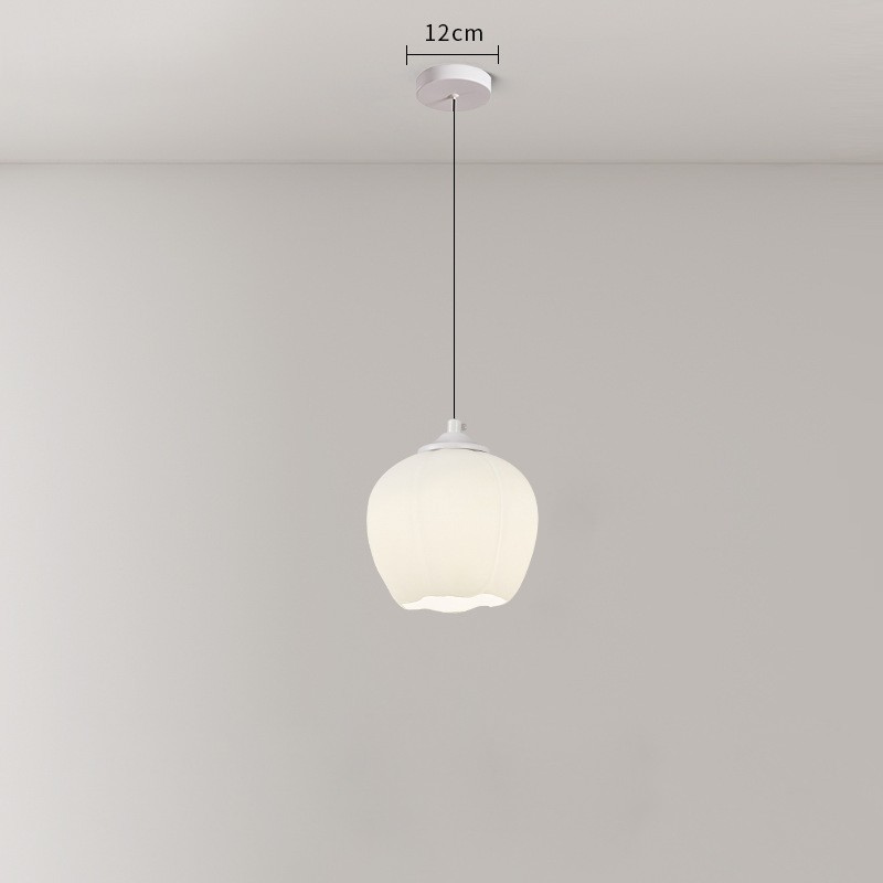 Flower Bud Milk Glass Pendant Light K14