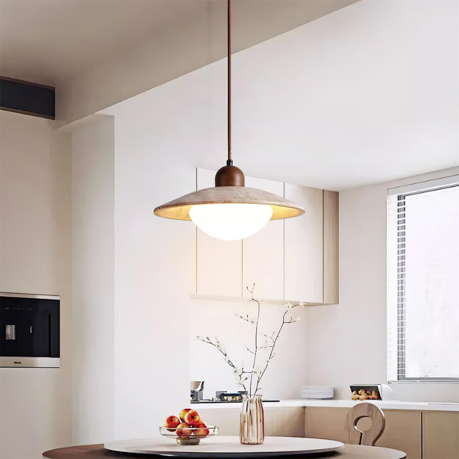 Wood Retro Wabi-Sabi Style Pendant Lamp K279