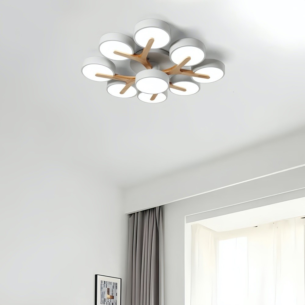 Nordic Semi Flush Branch Led Ceiling Light K939
