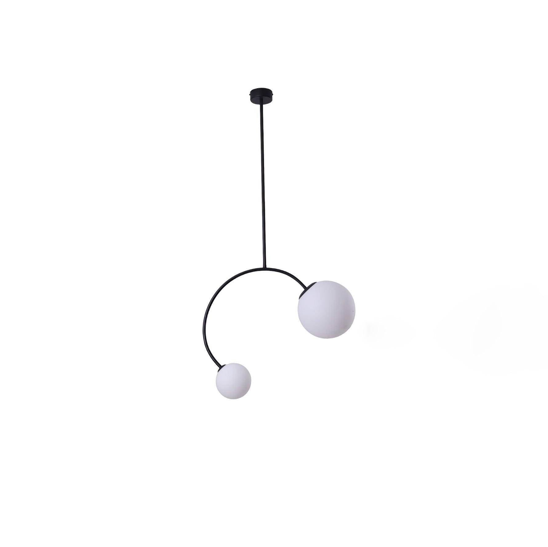 Creative Double Heads Glass Pendant Lamp K249