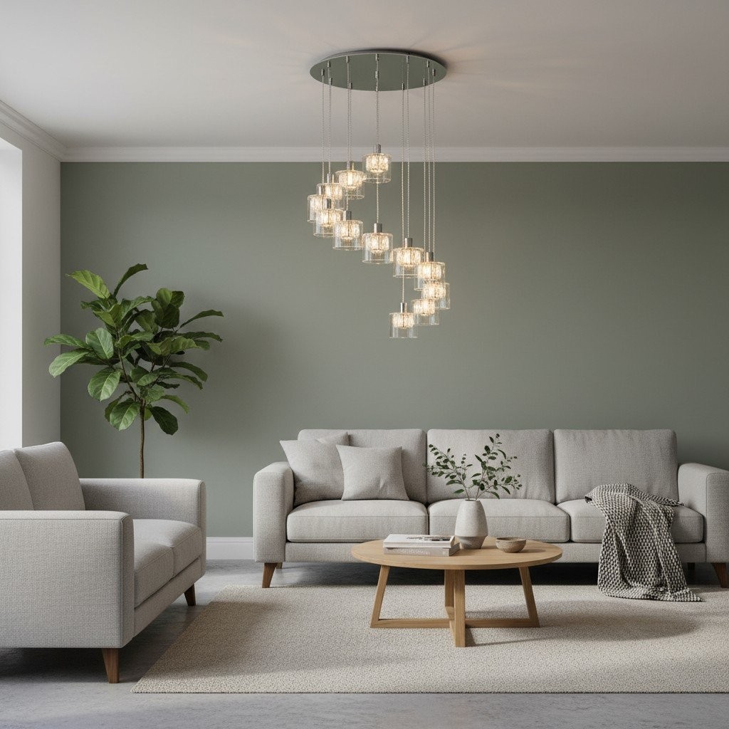 Glomara Sculpted Metal Pendant Lamp - Transitional Sconce Ambient Lighting K1959